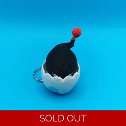 Dark Chao Peek-A-Boo keyring fidget clicker